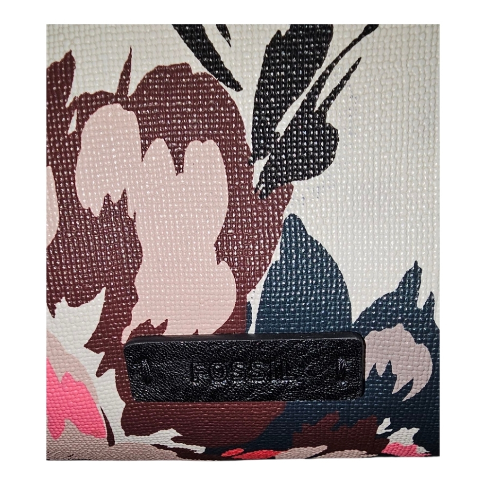 FOSSIL Fiona Floral Crossbody Bag - Pink, Blue, Brown - Picture 3 of 8